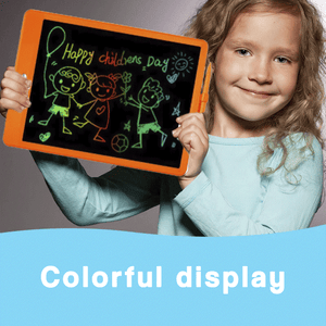 Colorful LCD writing and drawing tablet for kids with vibrant screen, pen, and creative learning features