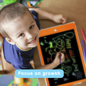Colorful LCD writing and drawing tablet for kids with vibrant screen and pen