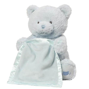 Peek-a-Bear Interactive ultra-soft plush bear with blanket playing peekaboo for babies and toddlers