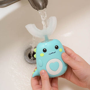 DinoBrush U-Shaped Smart Brush for kids with AI-guided cleaning and dinosaur design