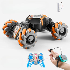 Gesture-sensing off-road drift remote control car with colorful lights and rugged tires
