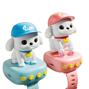 Cute puppy AI smart watch for kids with interactive voice recognition and educational features