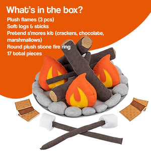 LittleCamp Plush Campfire Set – 100% Flame-Free Fun