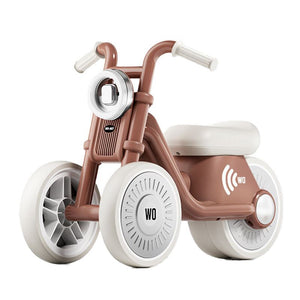 Tiny Biker Anti-Tip Light & Sound Motorcycle for toddlers ages 1-6 with EVA wheels and comfy seat