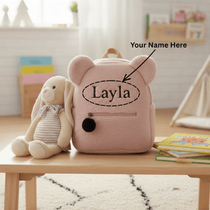 Custom Name Teddy Bear Backpack