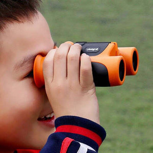 Small children's learning toy binoculars with optical eye protection for safe outdoor exploration and nature learning