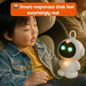 TalkTime Mini AI Learning Robot with voice recognition and interactive STEM features for kids