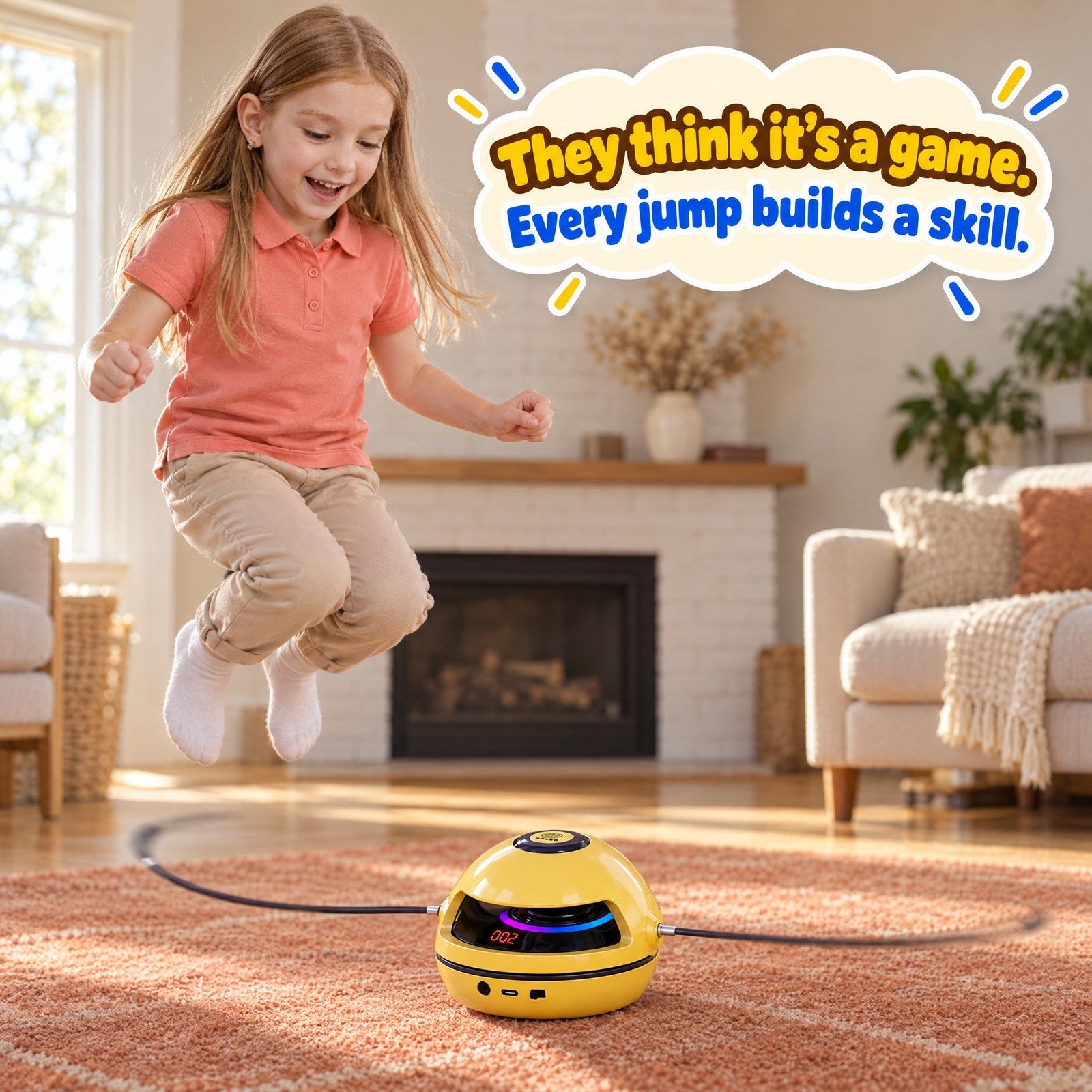Smart Jump Rope Machine with Counter