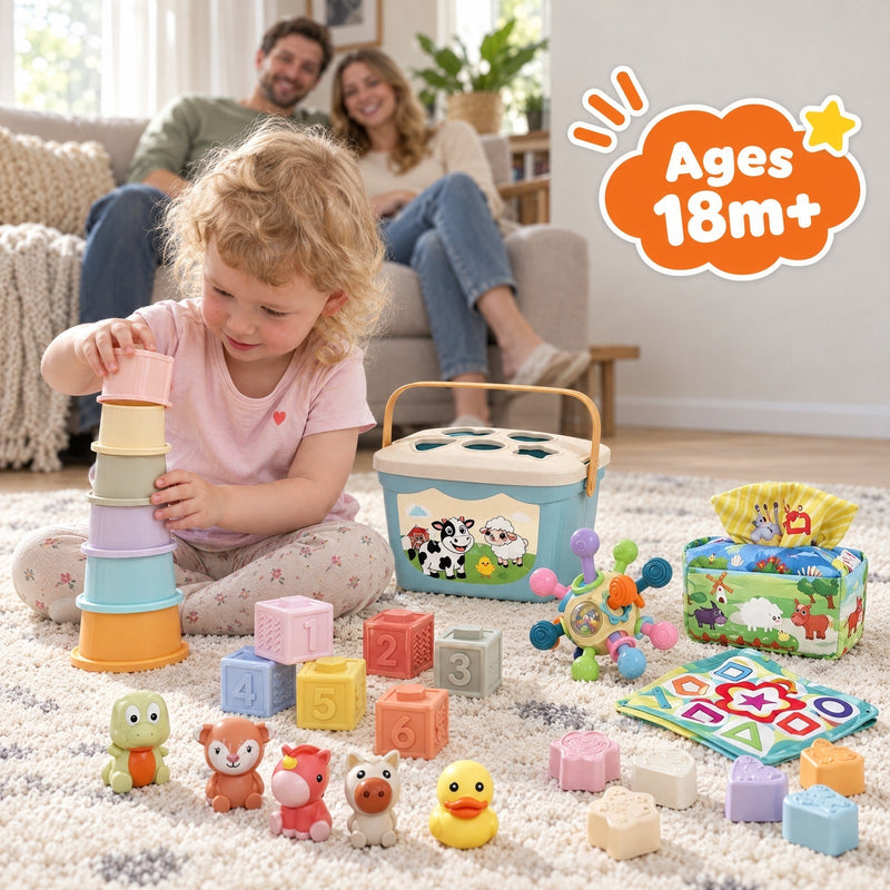 6-in-1 Soft Baby Learning Toy Set