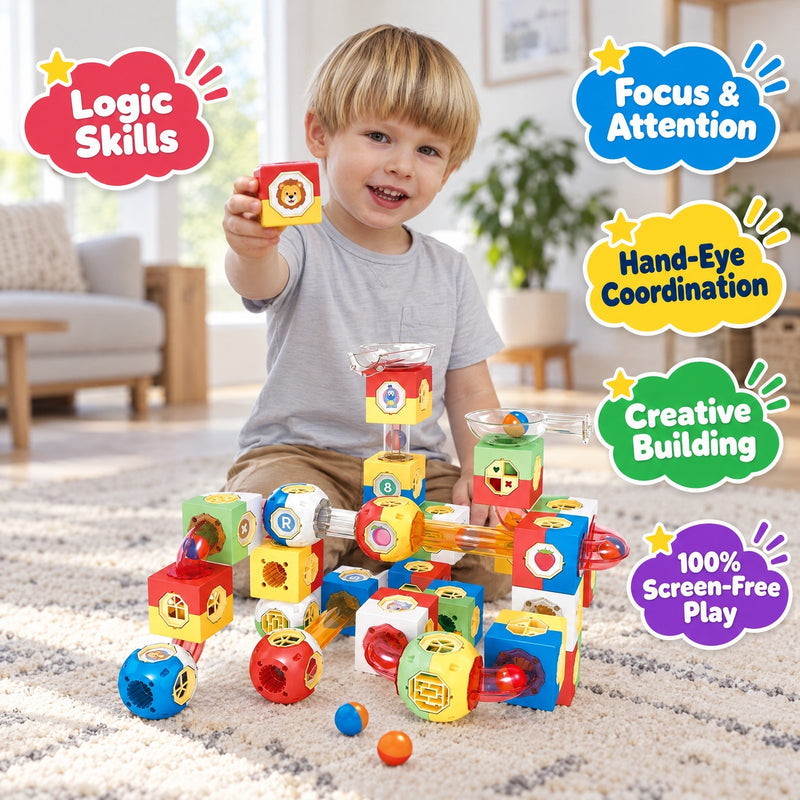 Marble Run Building Blocks Set