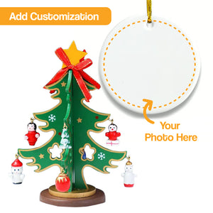 Customizable Wooden Keepsake Christmas Tree