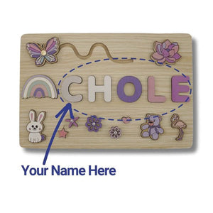 Custom Name Montessori Wooden Board