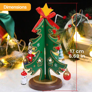 Customizable Wooden Keepsake Christmas Tree