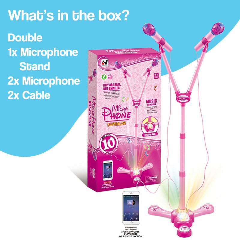 Complete Karaoke Mic Set with LED Stand