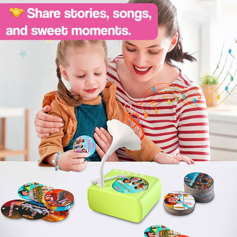 Smart Mini Phonograph with 96 Vinyls + Bluetooth