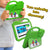 SmartStart Complete Learning Tablet in green shockproof case with handle, featuring interactive AR and educational content for kids ages 3-8.