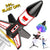 Sky & Beyond Rocket Launcher toy with parachute recovery, USB rechargeable, launches over 50 meters for outdoor STEM learning and fun.