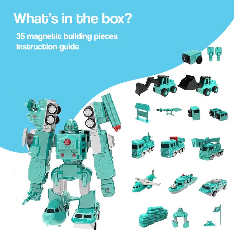 Click & Snap Magnetic Transformer Construction Set