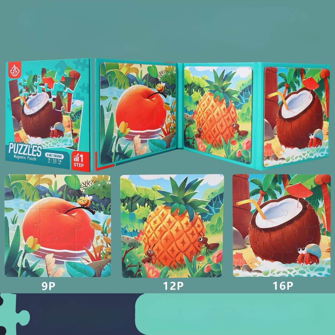 Advanced Magnetic Puzzle Book for Kids