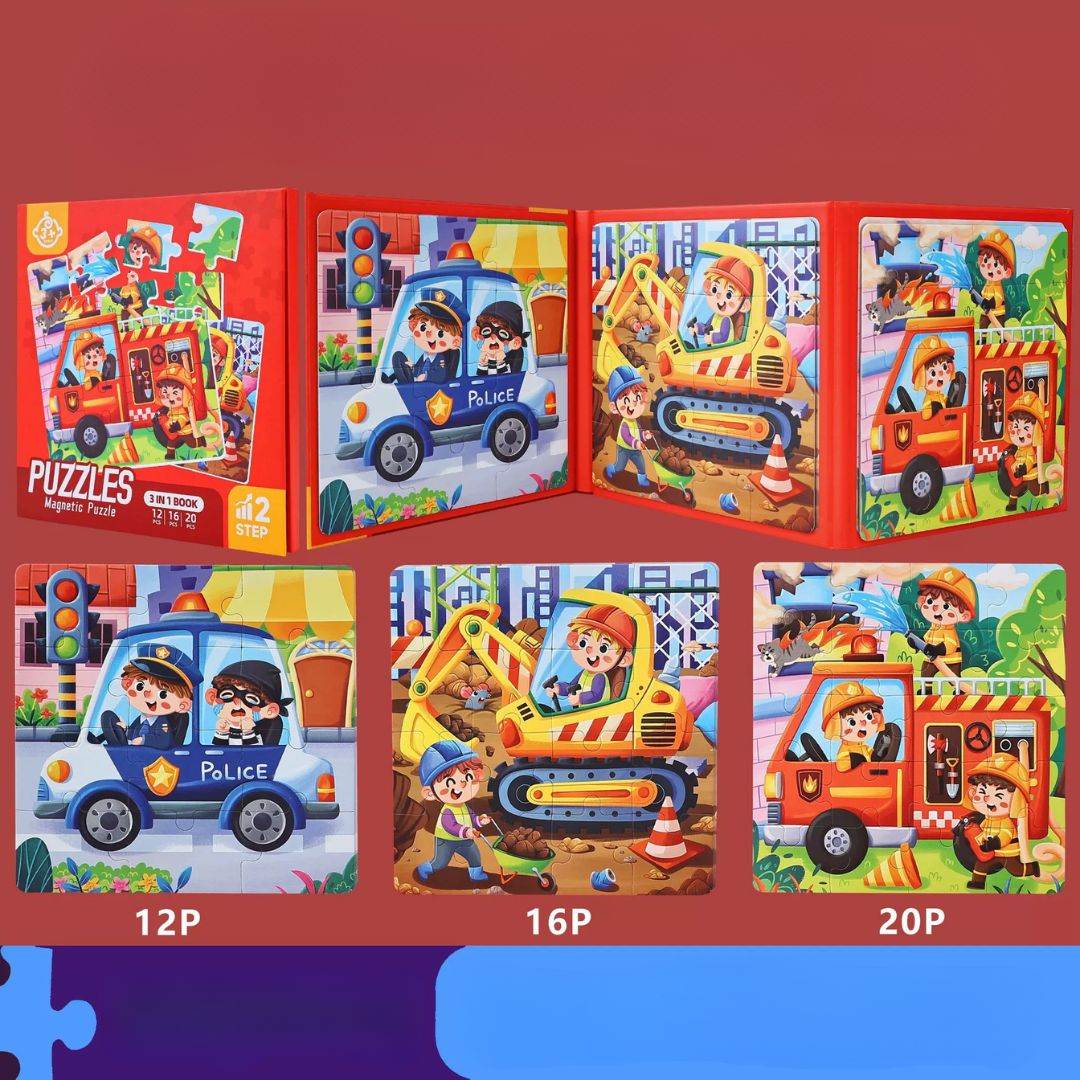 Advanced Magnetic Puzzle Book for Kids