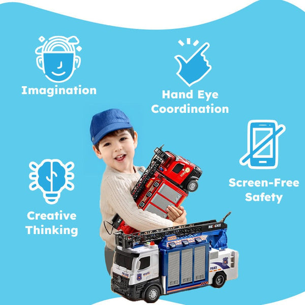 Mega Rescue Water Spray Truck Playset - Little Learners Toys