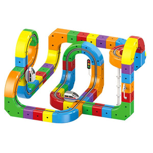 Magnetic Gravity-Defying Electric Track Car Toy