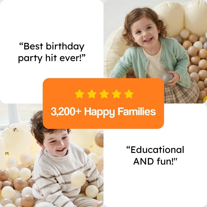 Pop-up ball pit with tall walls, 100 balls, pump included, safe for toddlers and doubles as splash pool