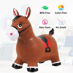 My First Bouncy Pet toddler inflatable hopper toy with handles and burst-resistant PVC