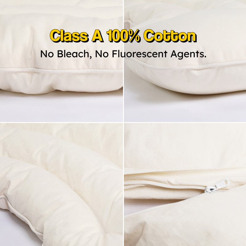Little Moon Baby Pillow crescent-shaped toddler pillow with soft cotton cover for ages 0-5