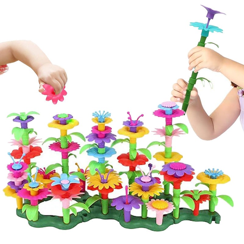 Flower Building Activity Set Educational Garden Building Flower Toys - Little Learners Toys