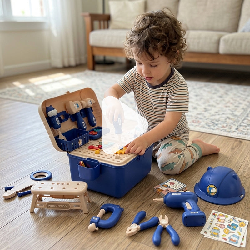 Kids' Tool Set & Workbench Electric Drill Tools & Building Pieces