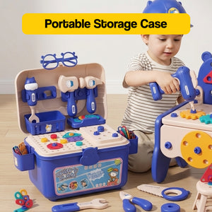 Kids' Tool Set & Workbench Electric Drill Tools & Building Pieces