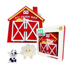 Kids Montessori Interactive Educational My Farm Day Book