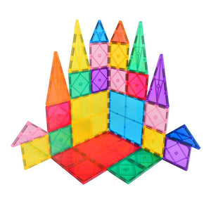 Magnetic Building Tiles Transparent Blocks Toy