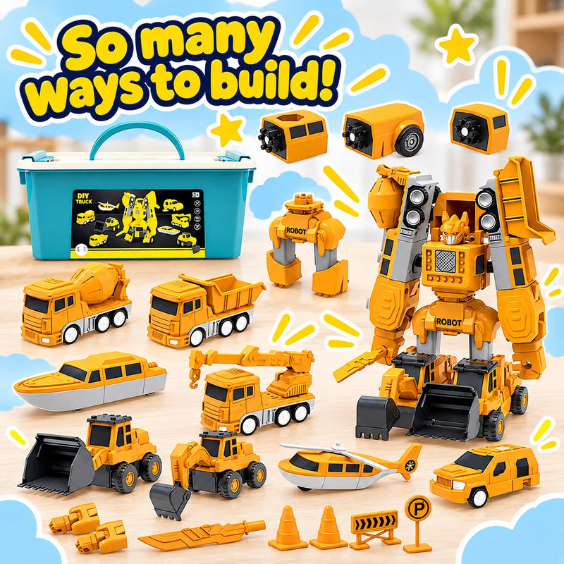 Click & Snap Magnetic Transformer Construction Set