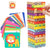 Colored Wooden Blocks with Animal Patterns Cards