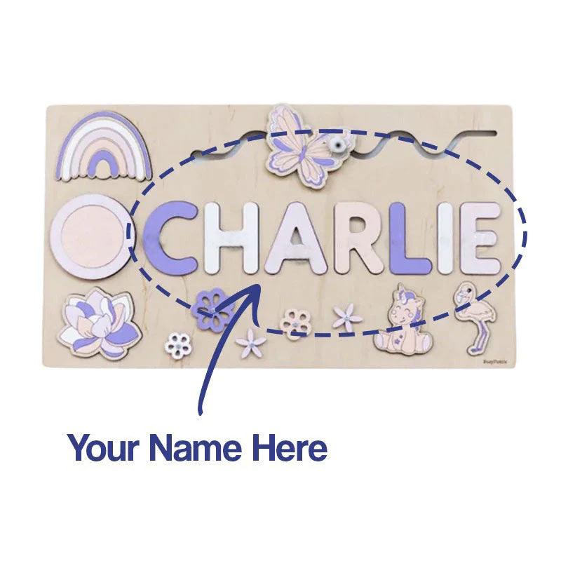 Custom Name Montessori Wooden Board - Halloween Collection