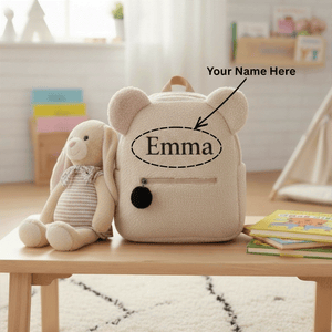 Custom Name Teddy Bear Backpack