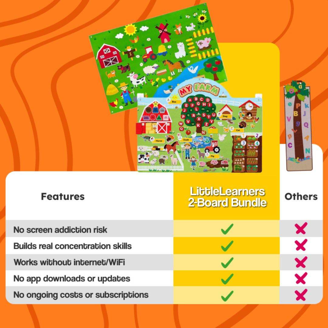 FarmPlay Velcro Learning Board Duo