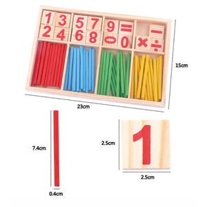 Math Wooden Counting Sticks