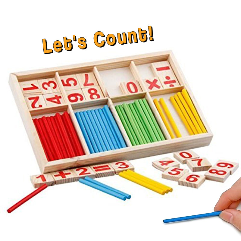 Mini Counting Sticks Math Wooden Counting Sticks - Little Learners Toys