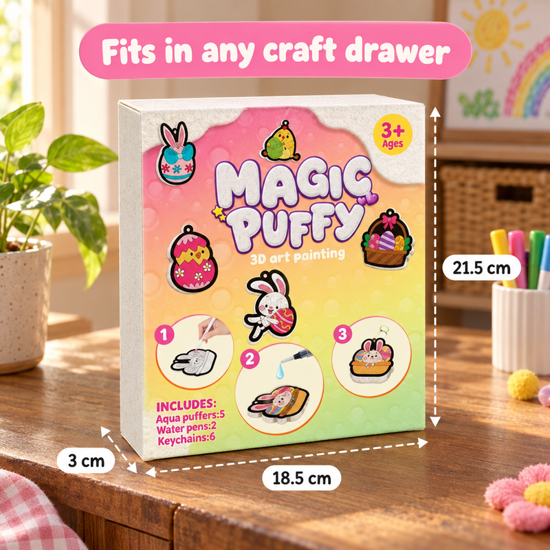 Magic Puffy 3D Foam Art Painting Kit