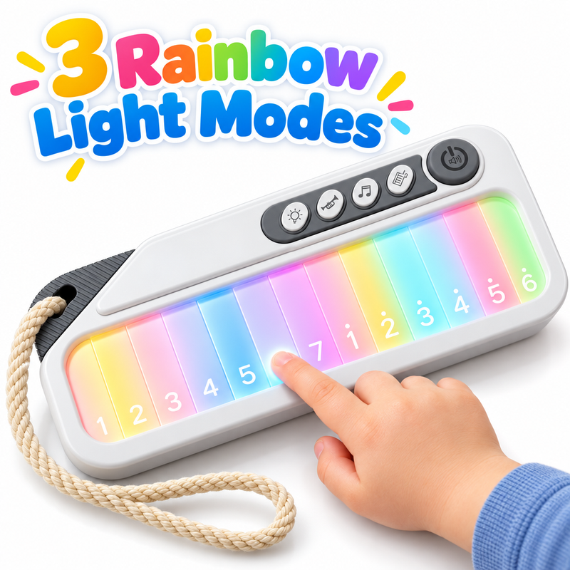 Rainbow Light-Up Pocket Piano