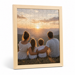 Custom Photo Wooden Puzzle with Solid Wood Frame