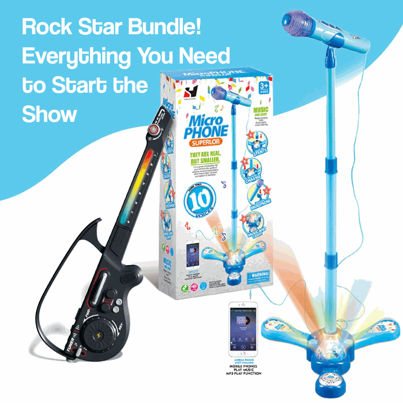 Complete Karaoke Mic Set with LED Stand