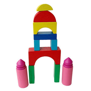 Wooden Building Blocks Set