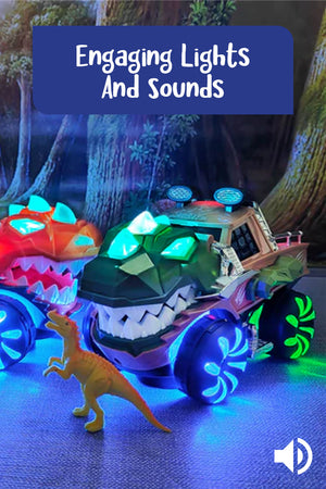 Interactive LED Dinosaur Chariot Toy