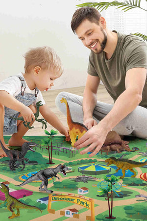 Educational Dinosaur Jungle World Toy Carpet Suitcase Set