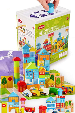 Mini Town Early Education Block Set