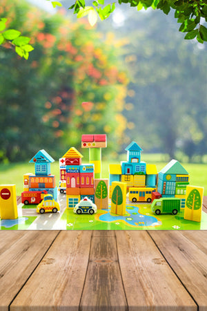 Mini Town Early Education Block Set